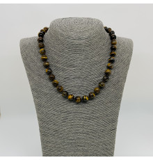 Бусы тигровый глаз шар 10мм