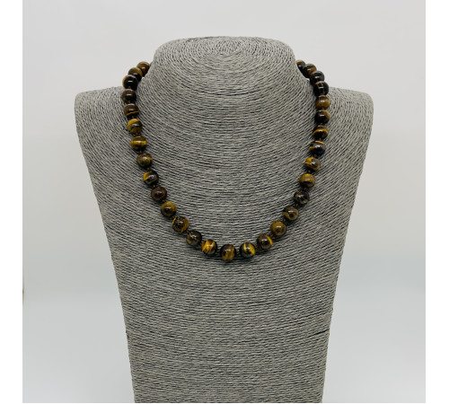 Бусы тигровый глаз шар 10мм