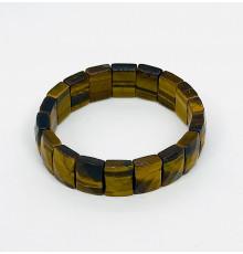 Браслет тигровый глаз прямоугольник грань 11*15мм
