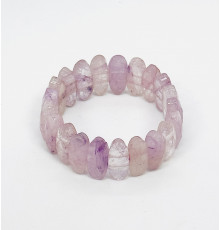 Браслет аметист лавандовый овал грань 9*20мм