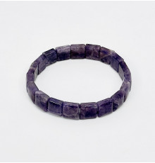 Браслет аметист фиолетовый квадрат 10*10мм