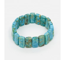 Браслет варисцит голубой прямоугольник 10*20мм