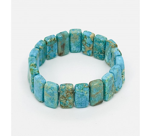 Браслет варисцит голубой прямоугольник 10*20мм