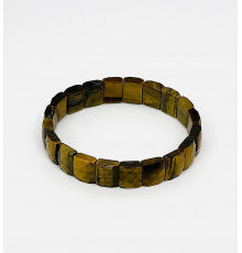 Браслет тигровый глаз прямоугольник грань 10*12мм