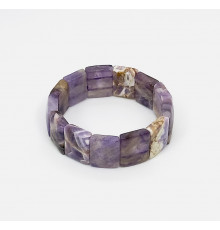 Браслет аметист лавандовый квадрат 15*19мм