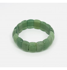 Браслет кварц зеленый банан грань 12*20мм