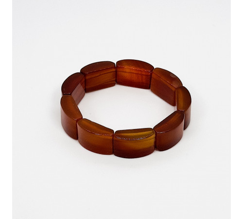 Браслет сердолик закругленый прямоугольник 18*21мм