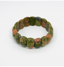 Браслет яшма унакит банан 13*20мм