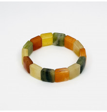 Браслет кварц самоцвет квадрат 14*14мм