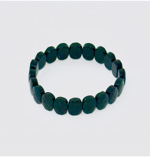 Браслет авантюрин зеленый синтетический овал грань 10*14мм