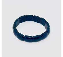 Браслет авантюрин синий синтетический прямоугольник 14*17мм