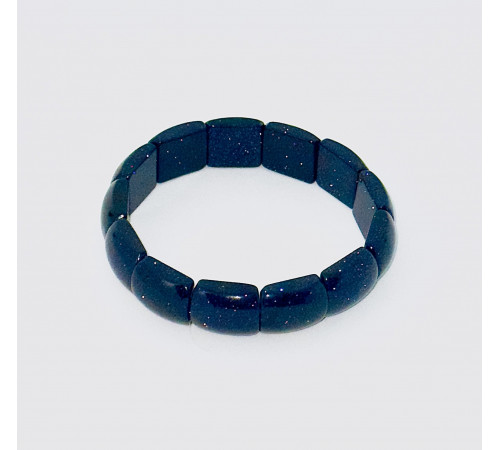 Браслет авантюрин синий синтетический прямоугольник 14*17мм