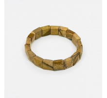 Браслет яшма песочная квадрат грань 12*12мм