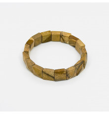 Браслет яшма песочная квадрат грань 12*12мм