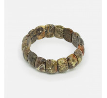 Браслет яшма пейзажная банан 13*20мм