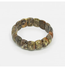 Браслет яшма пейзажная банан 13*20мм