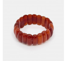 Браслет кварц рыжий банан 10*25мм