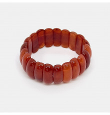 Браслет кварц рыжий банан 10*25мм