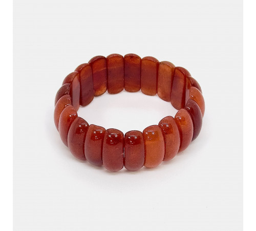 Браслет кварц рыжий банан 10*25мм