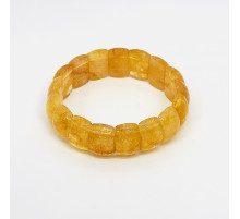 Браслет цитрин полусфера 12*20мм