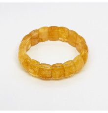 Браслет цитрин полусфера 12*20мм