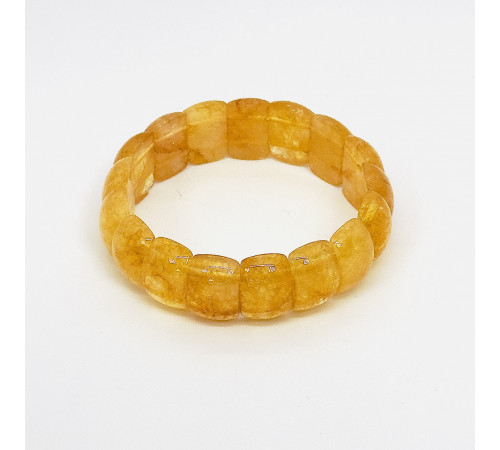Браслет цитрин полусфера 12*20мм