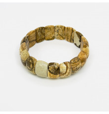 Браслет яшма песочная банан 13*20мм