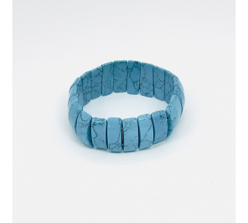 Браслет берюза имитация закругленный прямоугольник 8*22мм