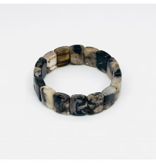 Браслет агат звездная сакура закругленный прямоугольник 14*19мм