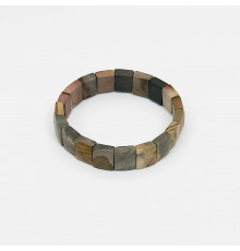 Браслет яшма императорская прямоугольник грань 10*12мм