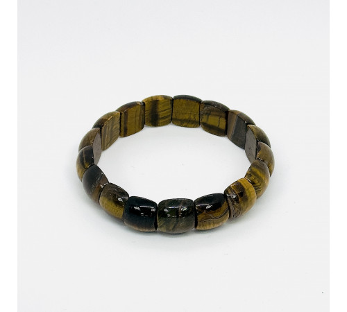 Браслет тигровый глаз полусфера 13*15мм