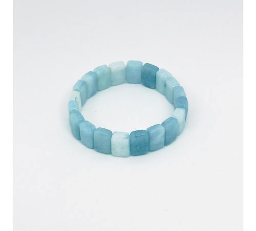 Браслет кварц берюзовый прямоугольник 9*13мм