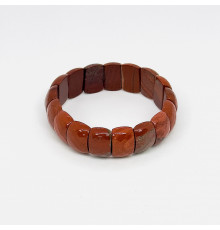 Браслет яшма красная банан грань 12*20мм