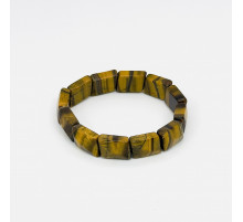 Браслет тигровый глаз грань по косой 12*19м