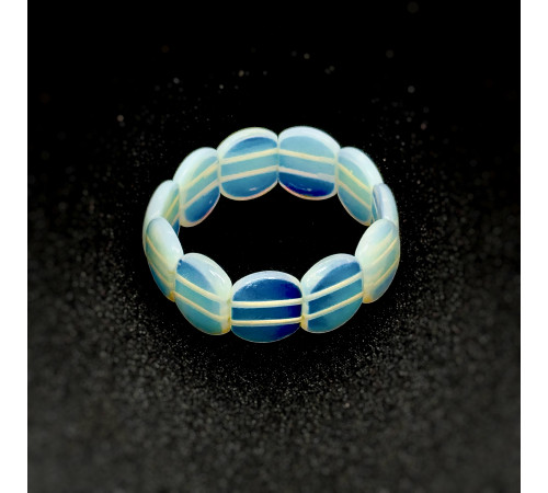 Браслет луннный камень синтетика полусфера 16*21мм