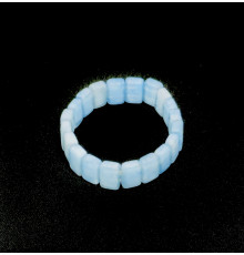 Браслет кварц аквамариновый прямоугольник 9*13мм