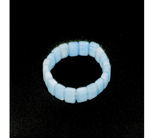 Браслет кварц аквамариновый прямоугольник 9*13мм