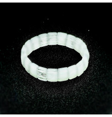 Браслет горный хрусталь прямоугольник грань 11*15м