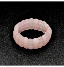 Браслет кварц розовый банан 10*25мм
