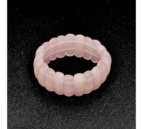 Браслет кварц розовый банан 10*25мм