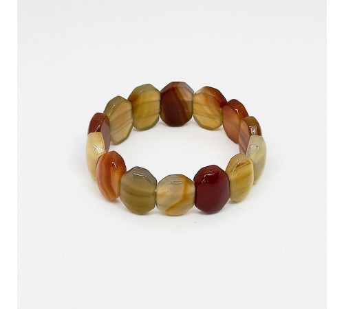 Браслет сердолик пятиграник 16*21мм