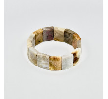 Браслет окаменелый коралл прямоугольник 16*21мм