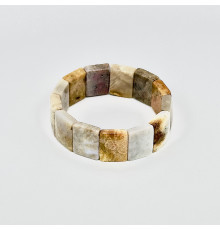 Браслет окаменелый коралл прямоугольник 16*21мм