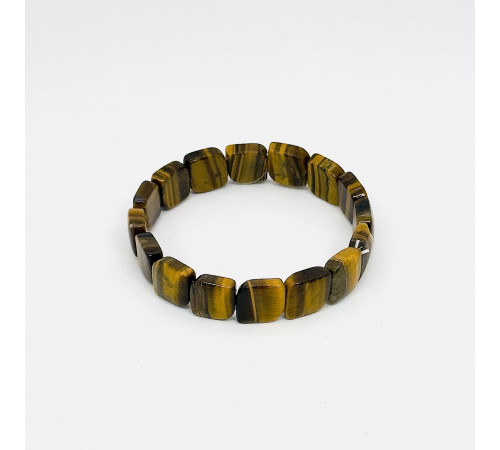 Браслет тигровый глаз ромбик 14*13м