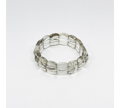 Браслет стекло имитация раух топаз закругленный прямоугольник 12*17мм