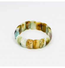 Браслет амазонит голубой банан грань 12*20мм