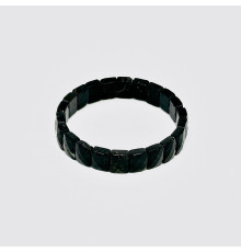 Браслет турмалин черный прямоугольник грань 9*12мм