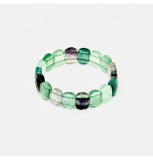 Браслет флюорит зеленый овал грань 11*15мм