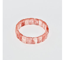 Браслет кварц арбузный прямоугольник грань 11*15мм