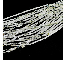 Нить гематит белый квадрат 4*4мм